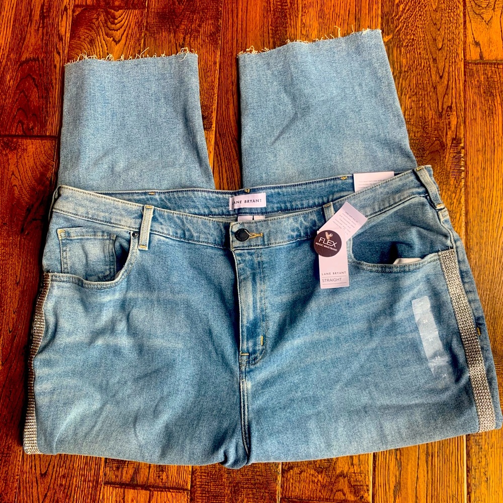 Lane Bryant size 24 high rise straight jeans